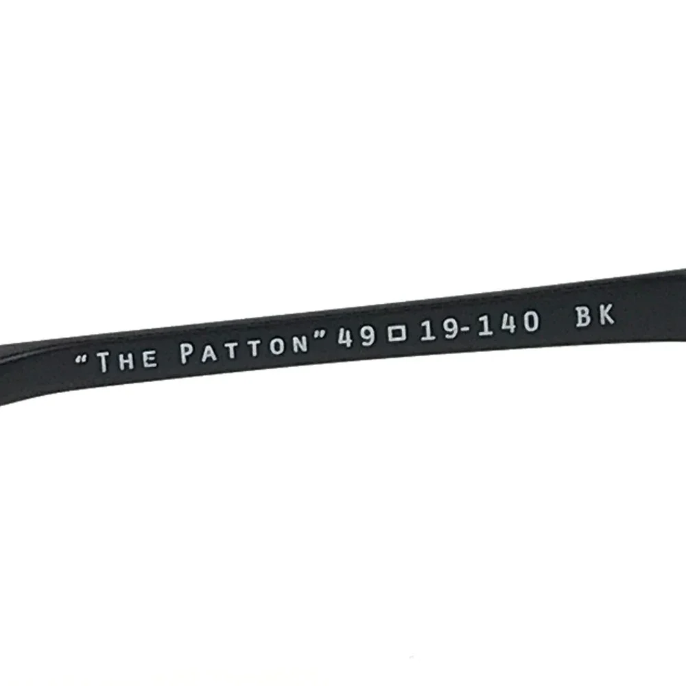 Penguin Eyeglasses Frames THE PATTON BK Black Square Full Rim 49-19-140